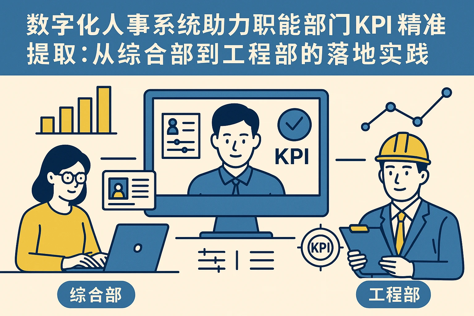 数字化人事系统助力职能部门KPI精准提取:从综合部到工程部的落地实践