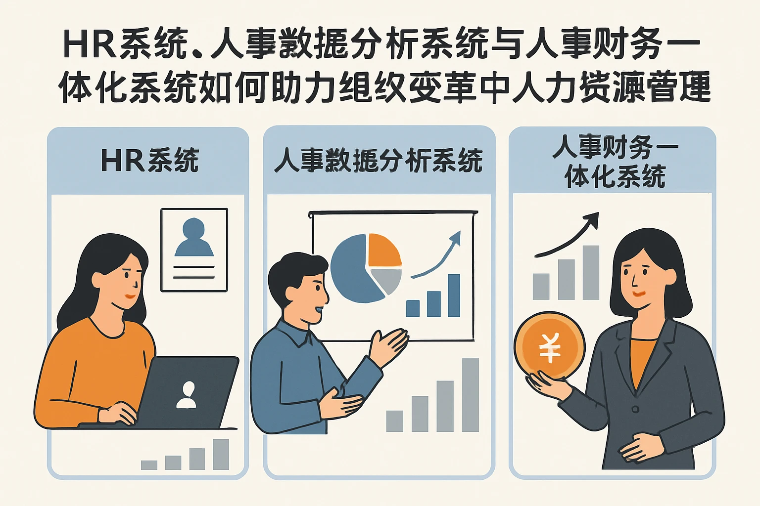 HR系统、人事数据分析系统与人事财务一体化系统如何助力组织变革中的人力资源管理