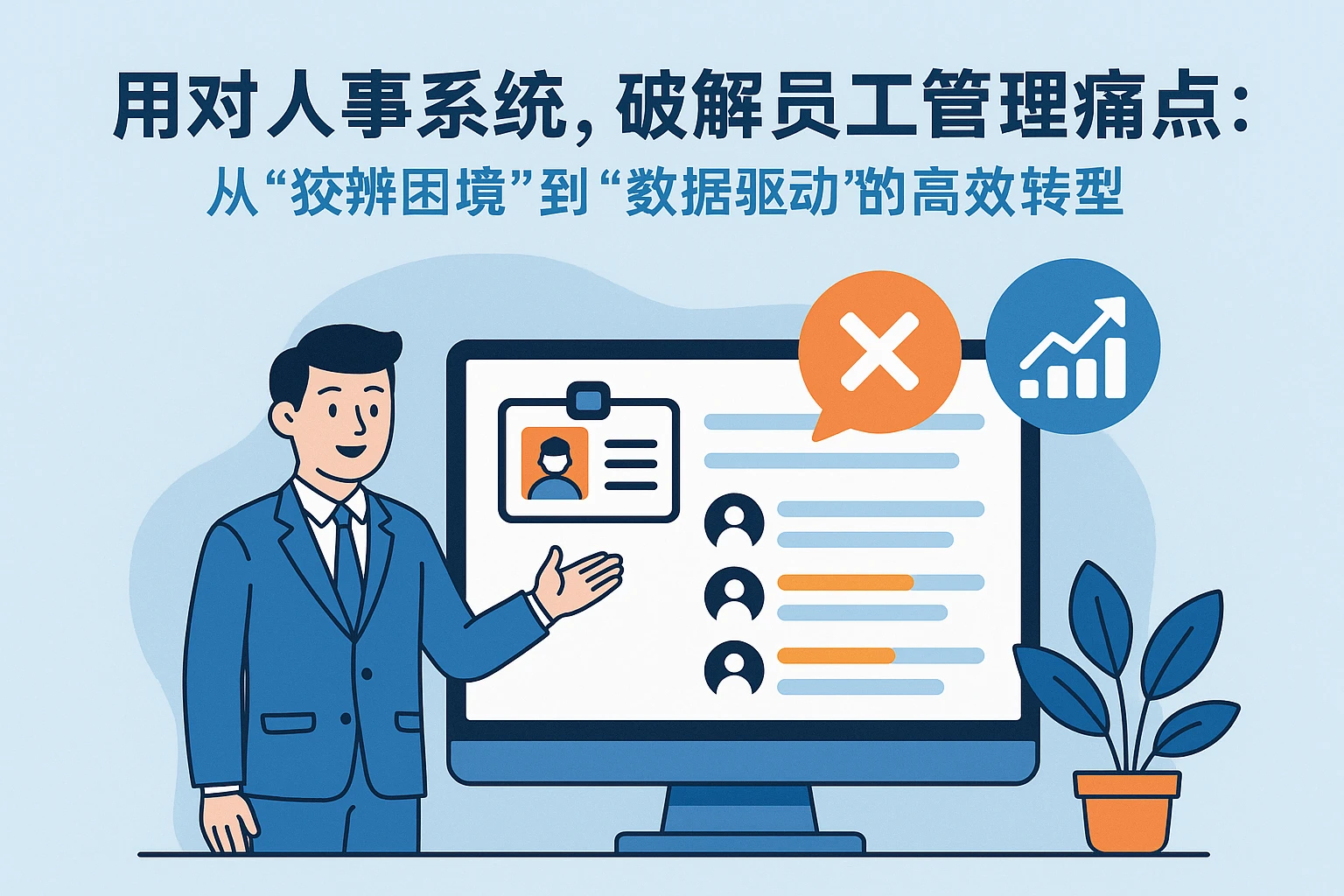 用对人事系统,破解员工管理痛点:从“狡辩困境”到“数据驱动”的高效转型