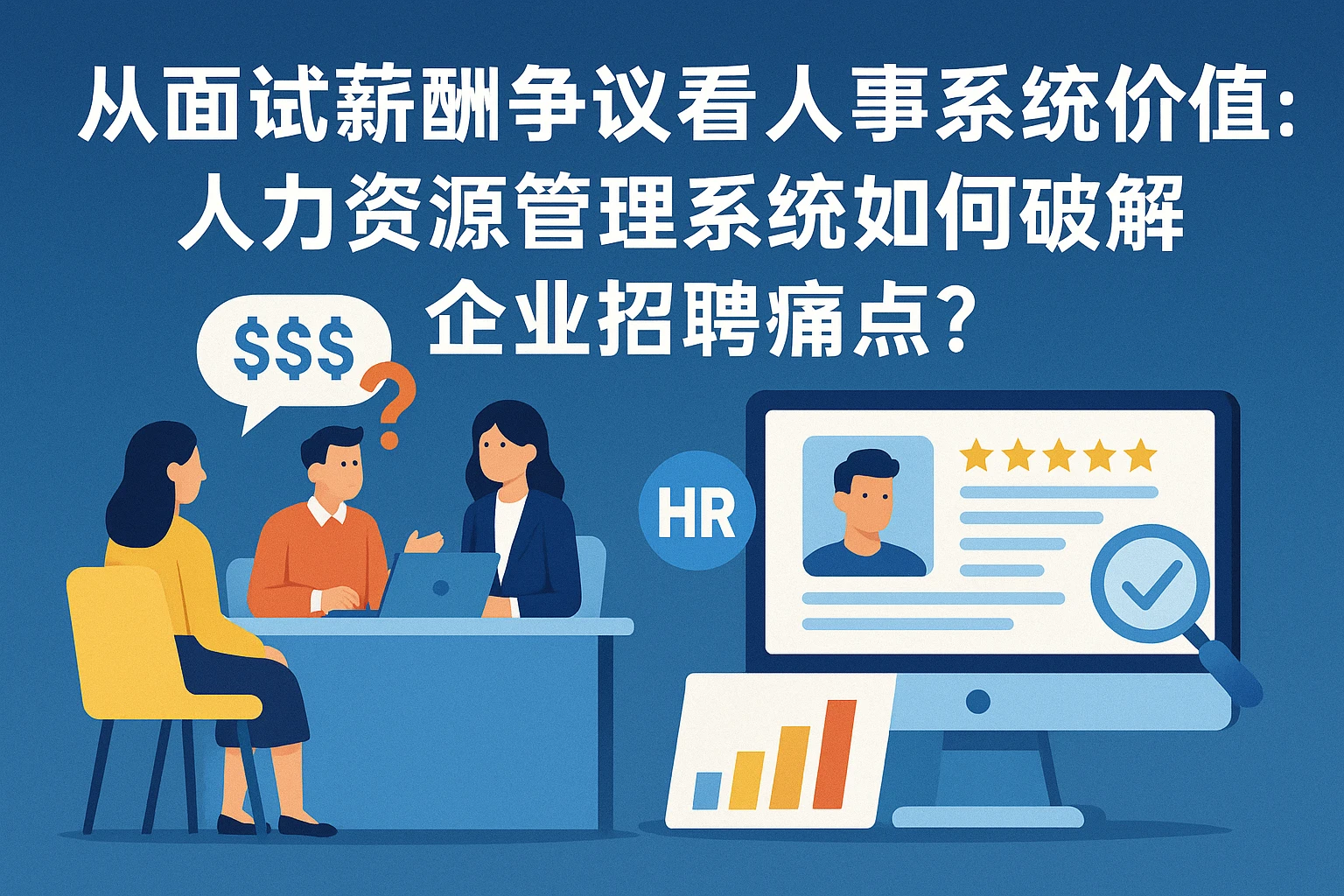 从面试薪酬争议看人事系统价值：人力资源管理系统如何破解企业招聘痛点？
