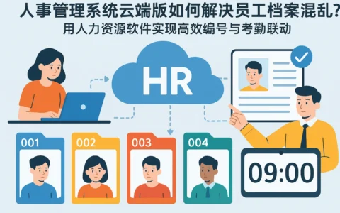 人事管理系统云端版如何解决员工档案混乱？用人力资源软件实现高效编号与考勤联动