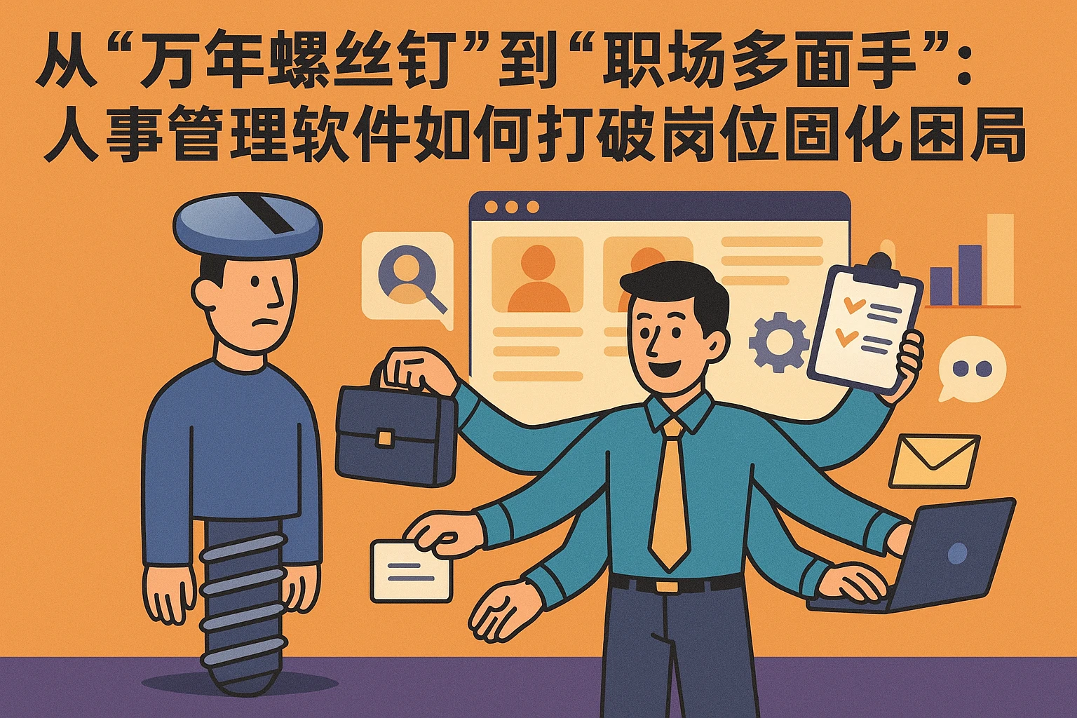 从“万年螺丝钉”到“职场多面手”：人事管理软件如何打破岗位固化困局
