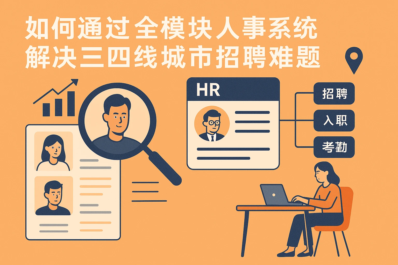 如何通过全模块人事系统解决三四线城市招聘难题