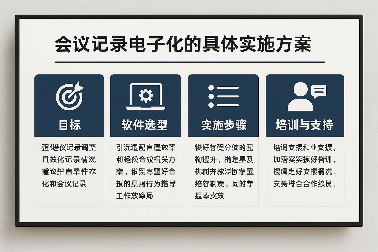 会议记录电子化的具体实施方案