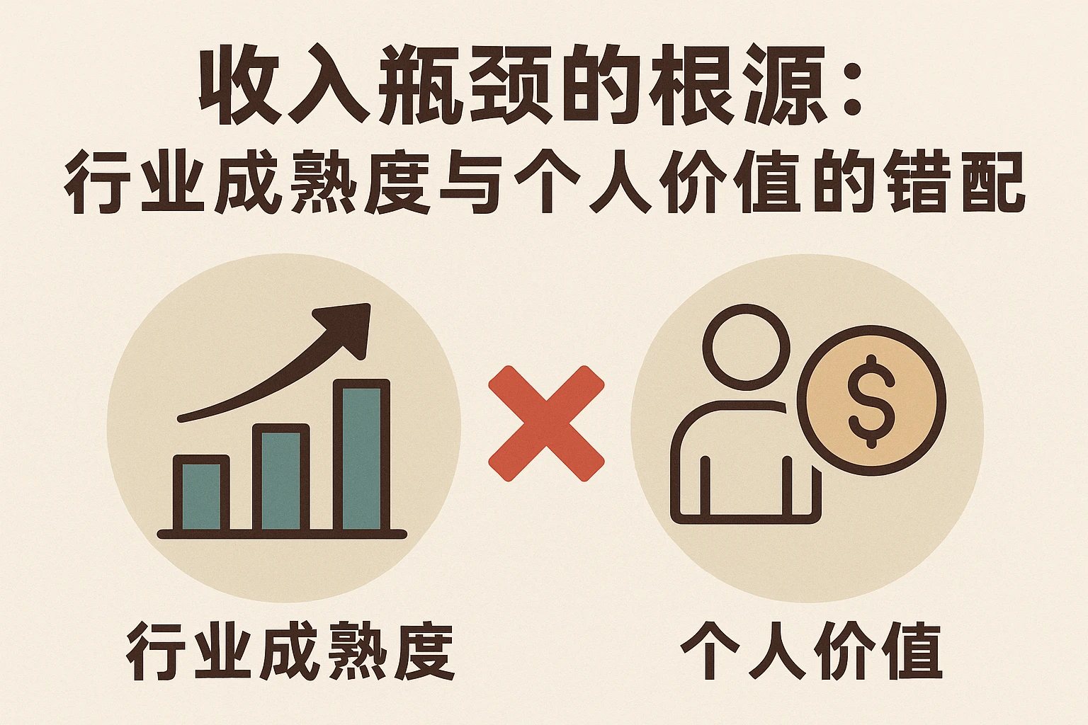 收入瓶颈的根源:行业成熟度与个人价值的错配