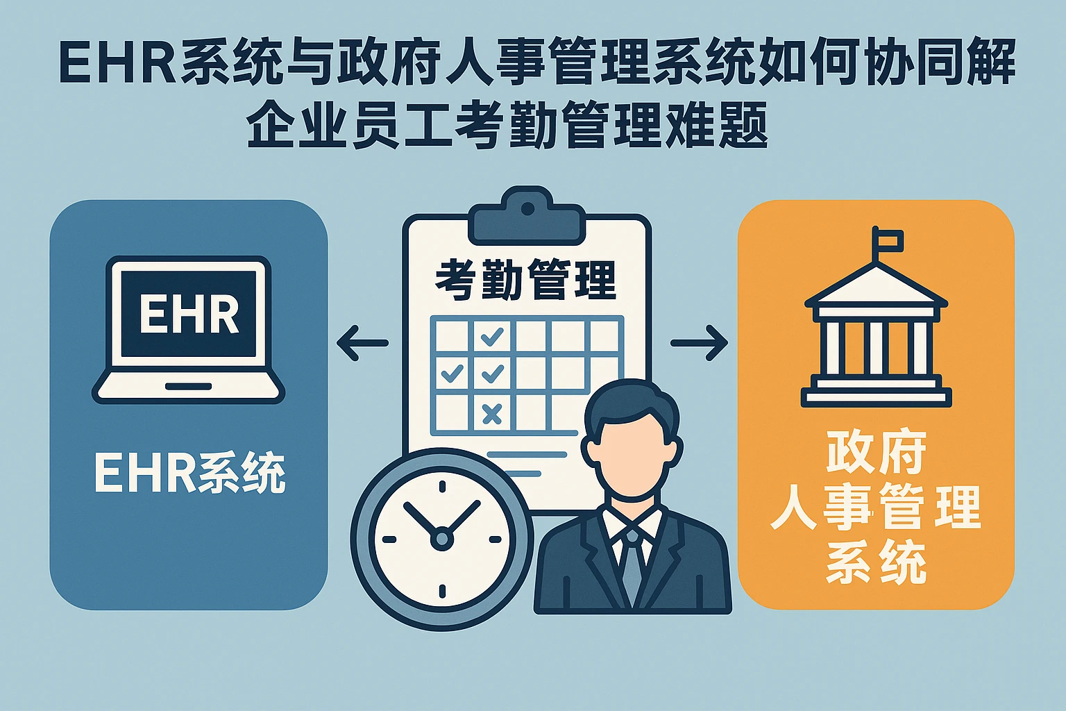 EHR系统与政府人事管理系统如何协同解决企业员工考勤管理难题