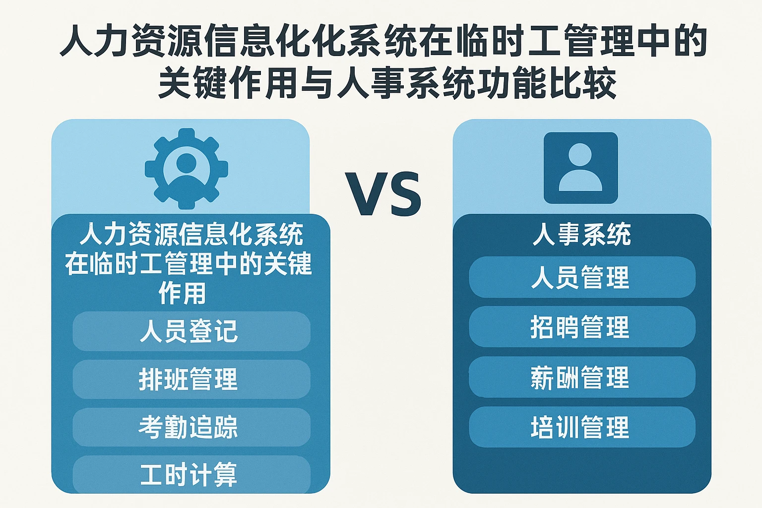 人力资源信息化系统在临时工管理中的关键作用与人事系统功能比较