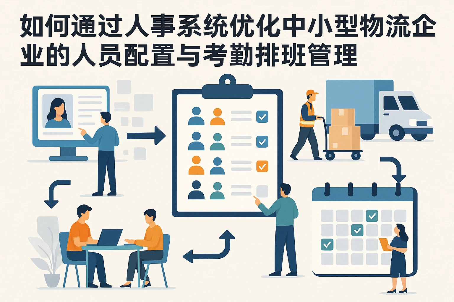 如何通过人事系统优化中小型物流企业的人员配置与考勤排班管理