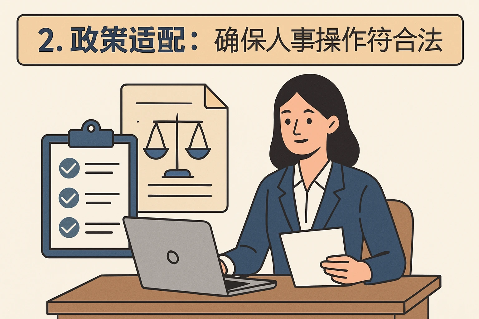 2. 政策适配:确保人事操作符合法律规定