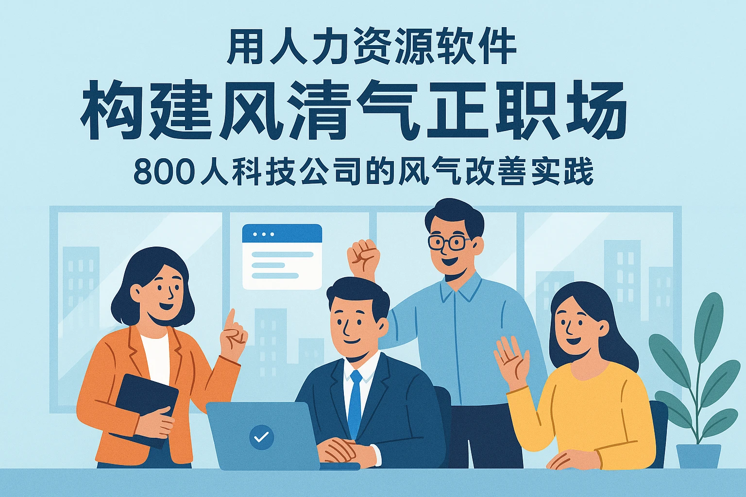 用人力资源软件构建风清气正职场：800人科技公司的风气改善实践