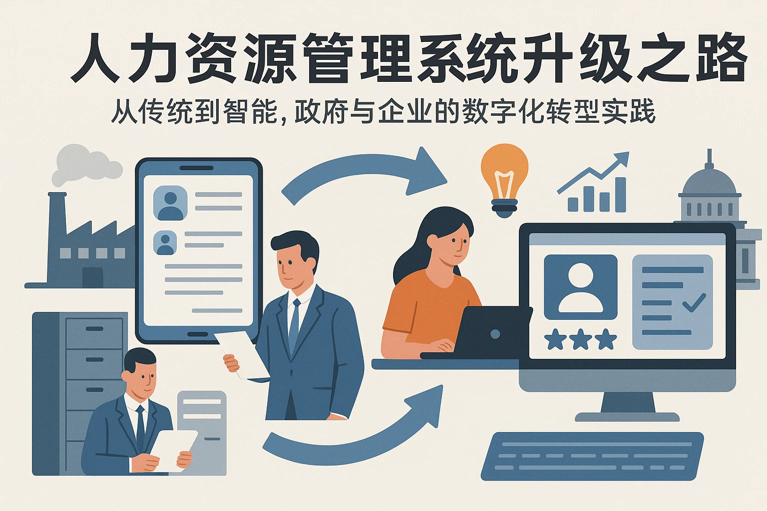 人力资源管理系统升级之路：从传统到智能，政府与企业的数字化转型实践