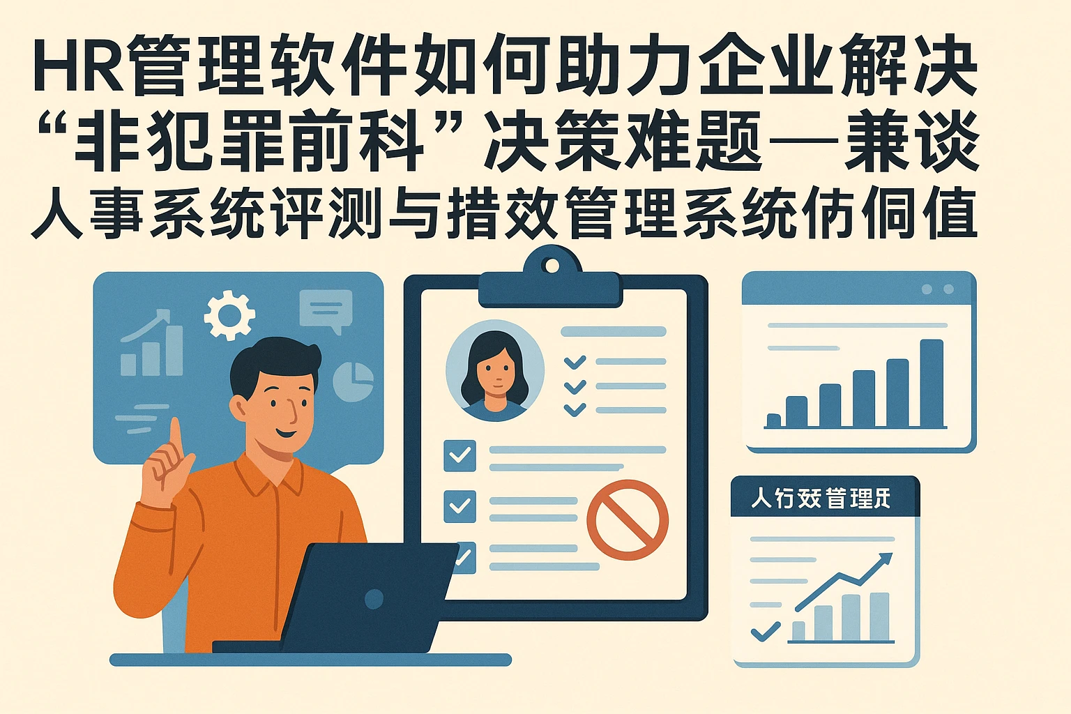 HR管理软件如何助力企业解决“非犯罪前科”决策难题——兼谈人事系统评测与绩效管理系统的协同价值