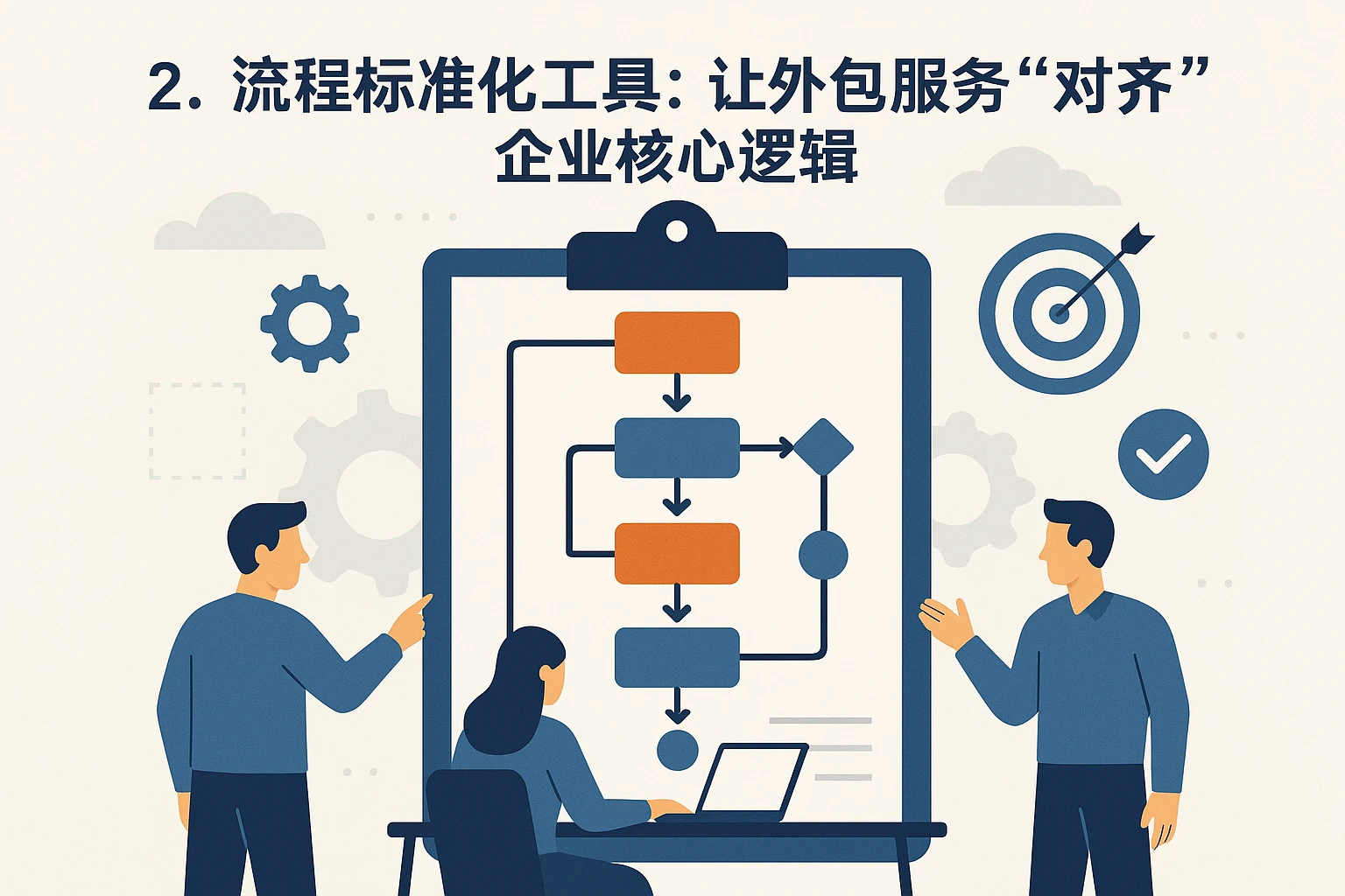 2. 流程标准化工具：让外包服务“对齐”企业核心逻辑