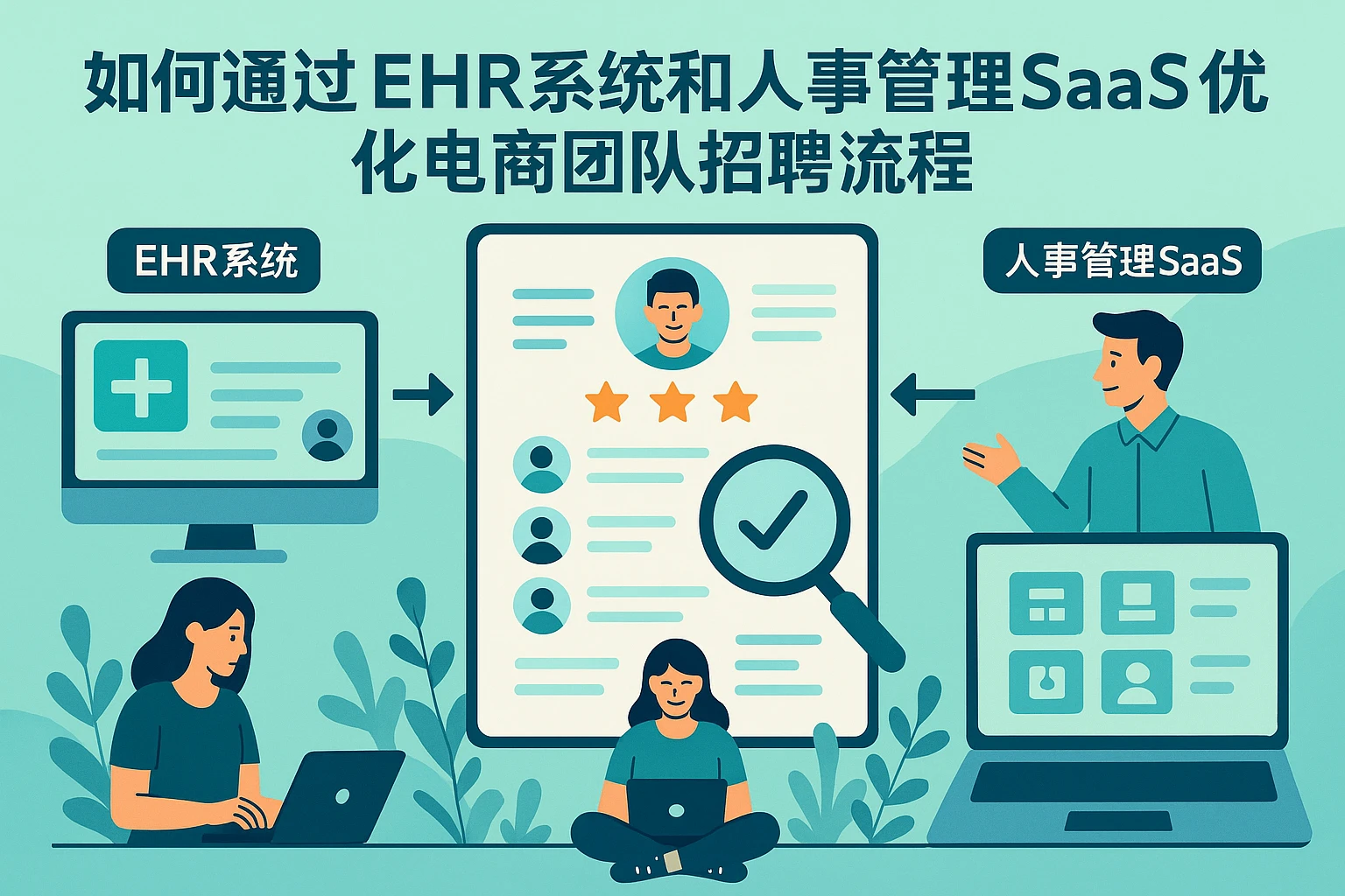 如何通过EHR系统和人事管理SaaS优化电商团队招聘流程
