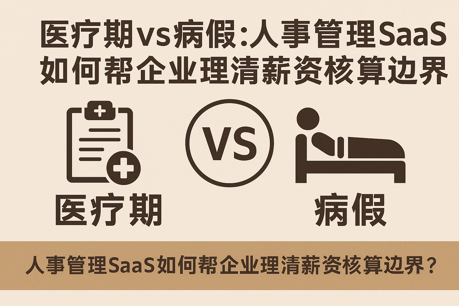 医疗期vs病假：人事管理SaaS如何帮企业理清薪资核算边界？