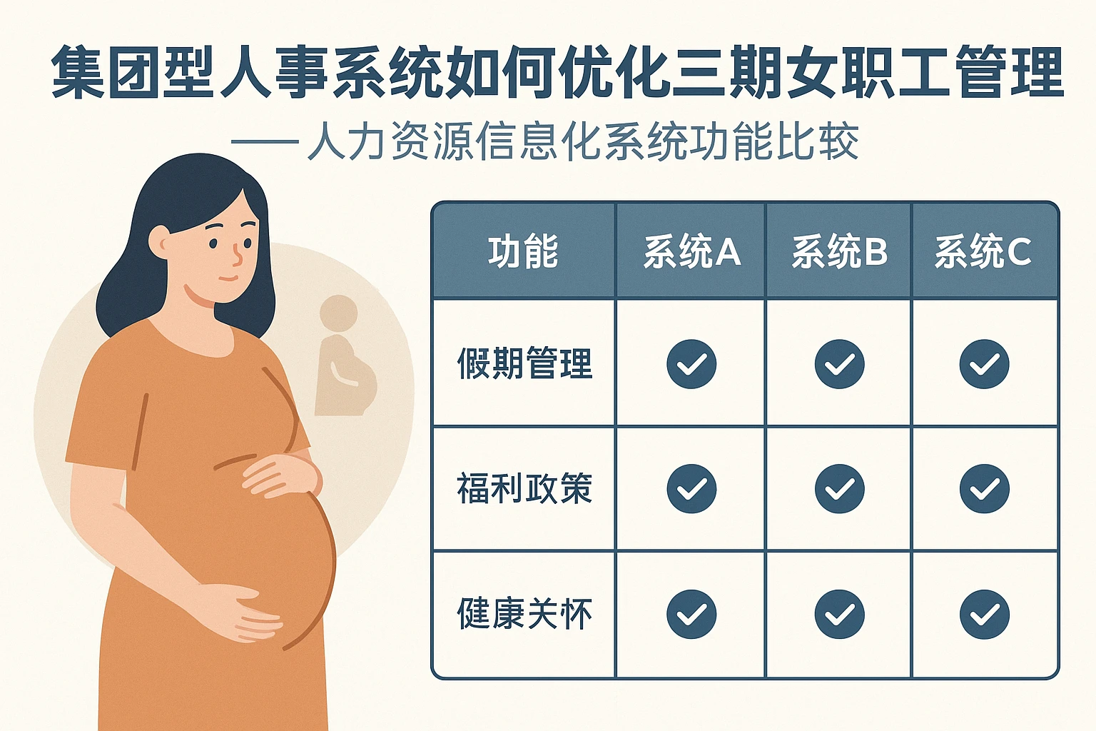 集团型人事系统如何优化三期女职工管理——人力资源信息化系统功能比较