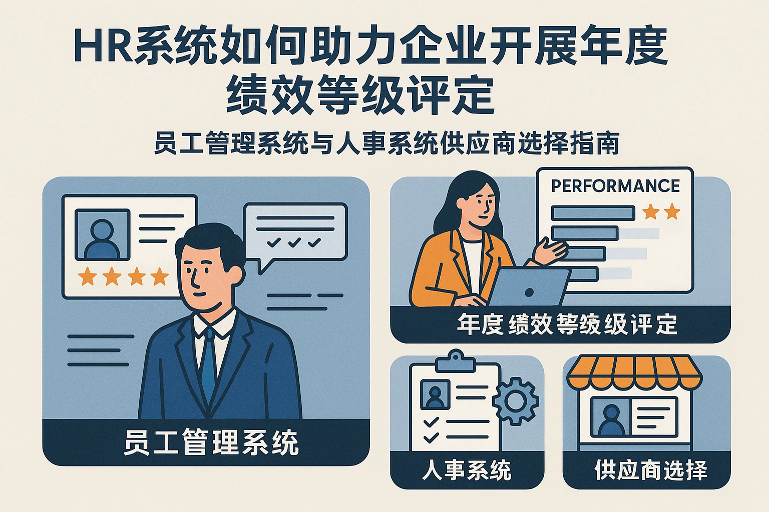 HR系统如何助力企业开展年度绩效等级评定:员工管理系统与人事系统供应商选择指南