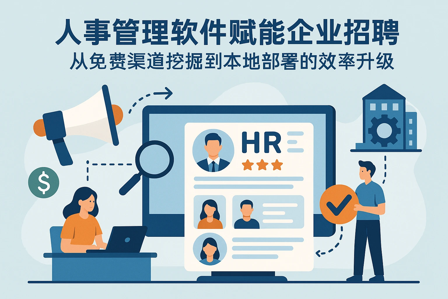 人事管理软件赋能企业招聘：从免费渠道挖掘到本地部署的效率升级