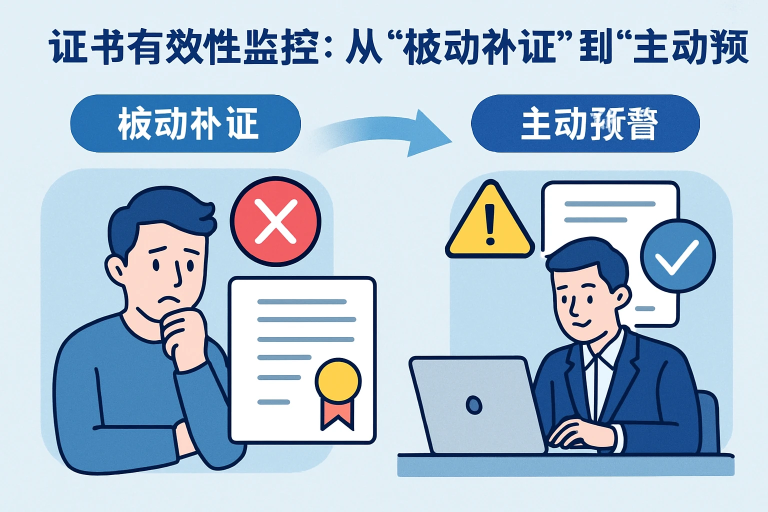 2. 证书有效性监控：从“被动补证”到“主动预警”