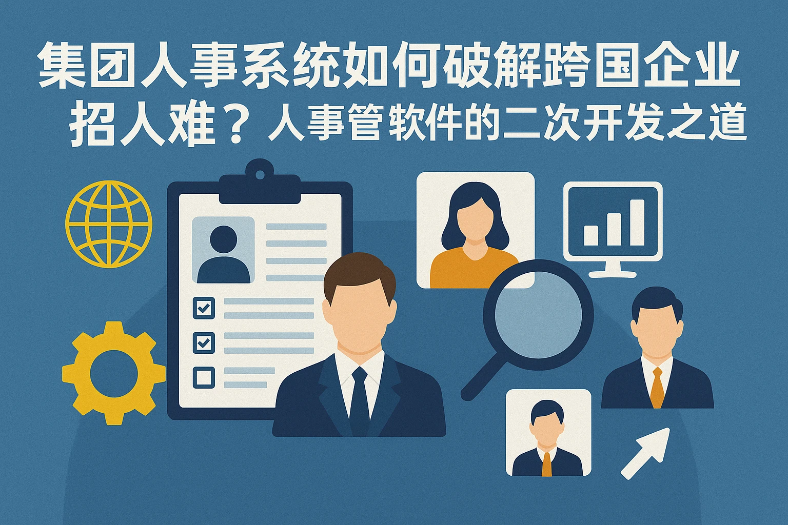 集团人事系统如何破解跨国企业招人难？人事管理软件的二次开发之道