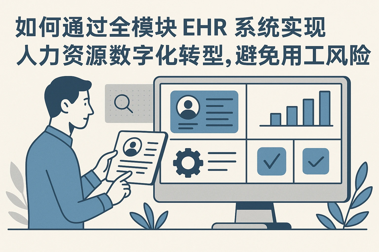 如何通过全模块ehr系统实现人力资源数字化转型，避免用工风险