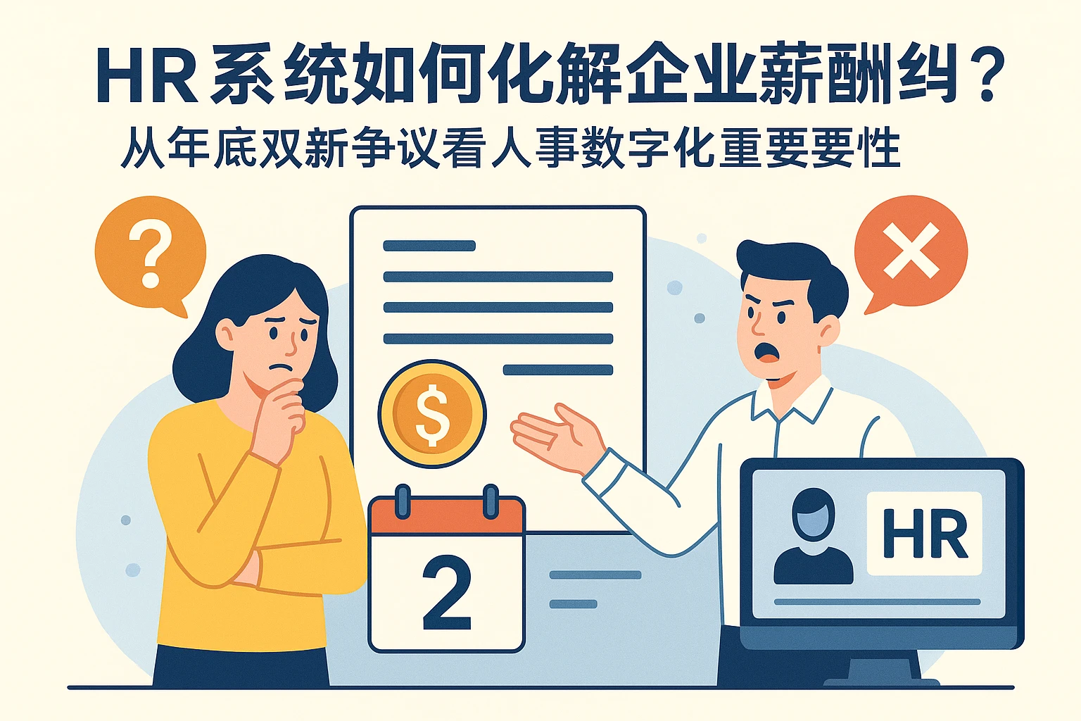 HR系统如何化解企业薪酬纠纷?从年底双薪争议看人事数字化的重要性
