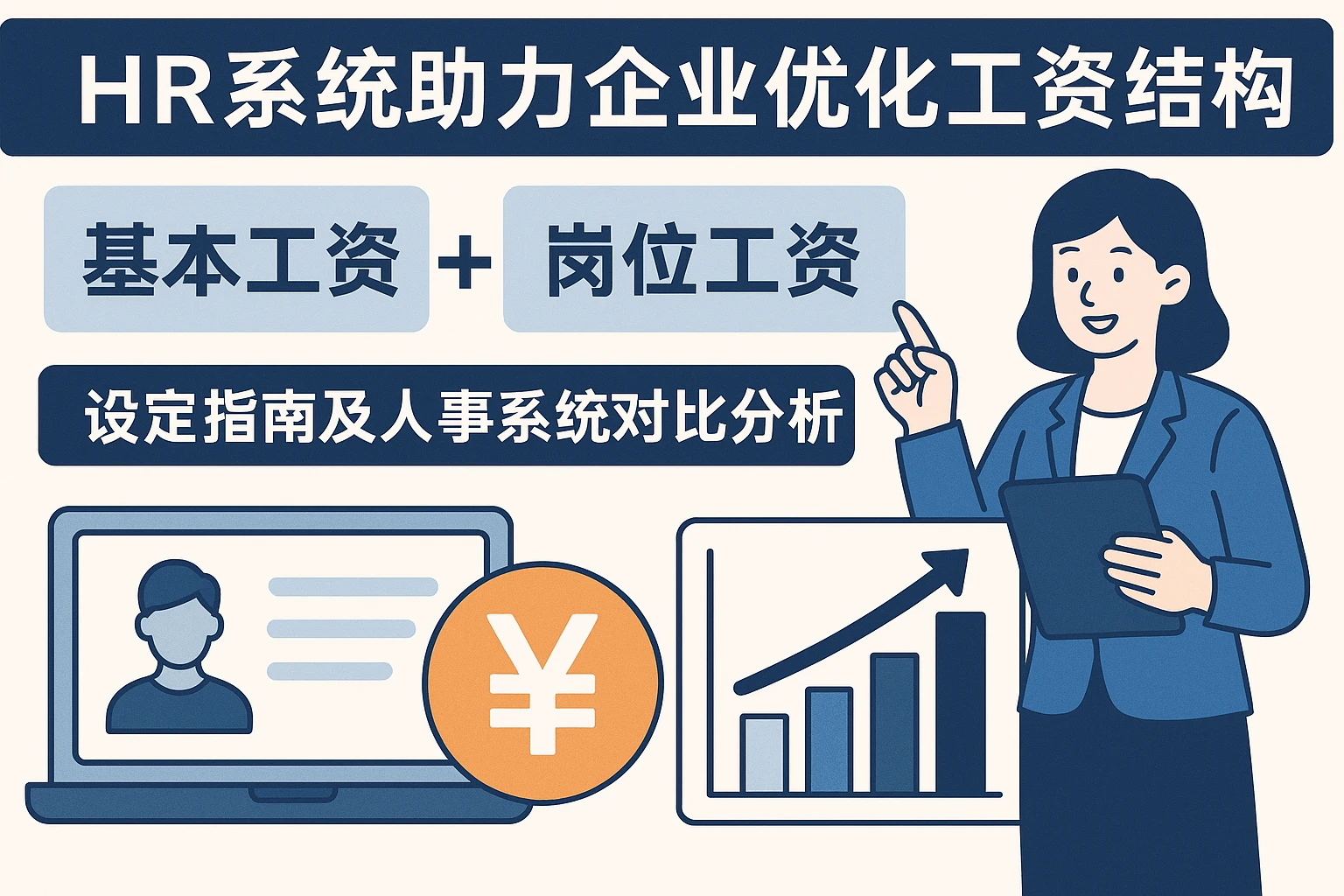 HR系统助力企业优化工资结构:基本工资与岗位工资设定指南及人事系统对比分析