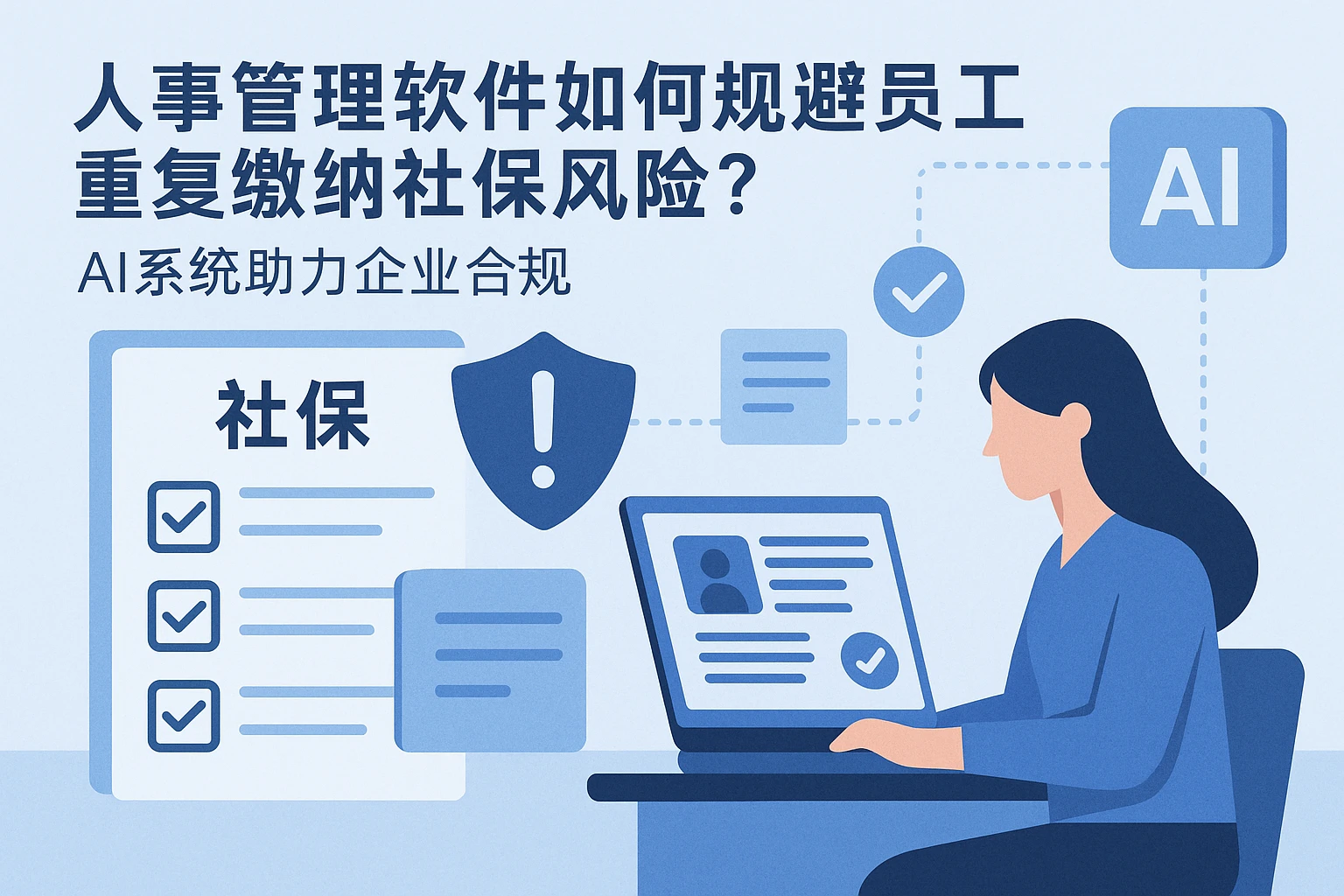 人事管理软件如何规避员工重复缴纳社保风险?AI系统助力企业合规