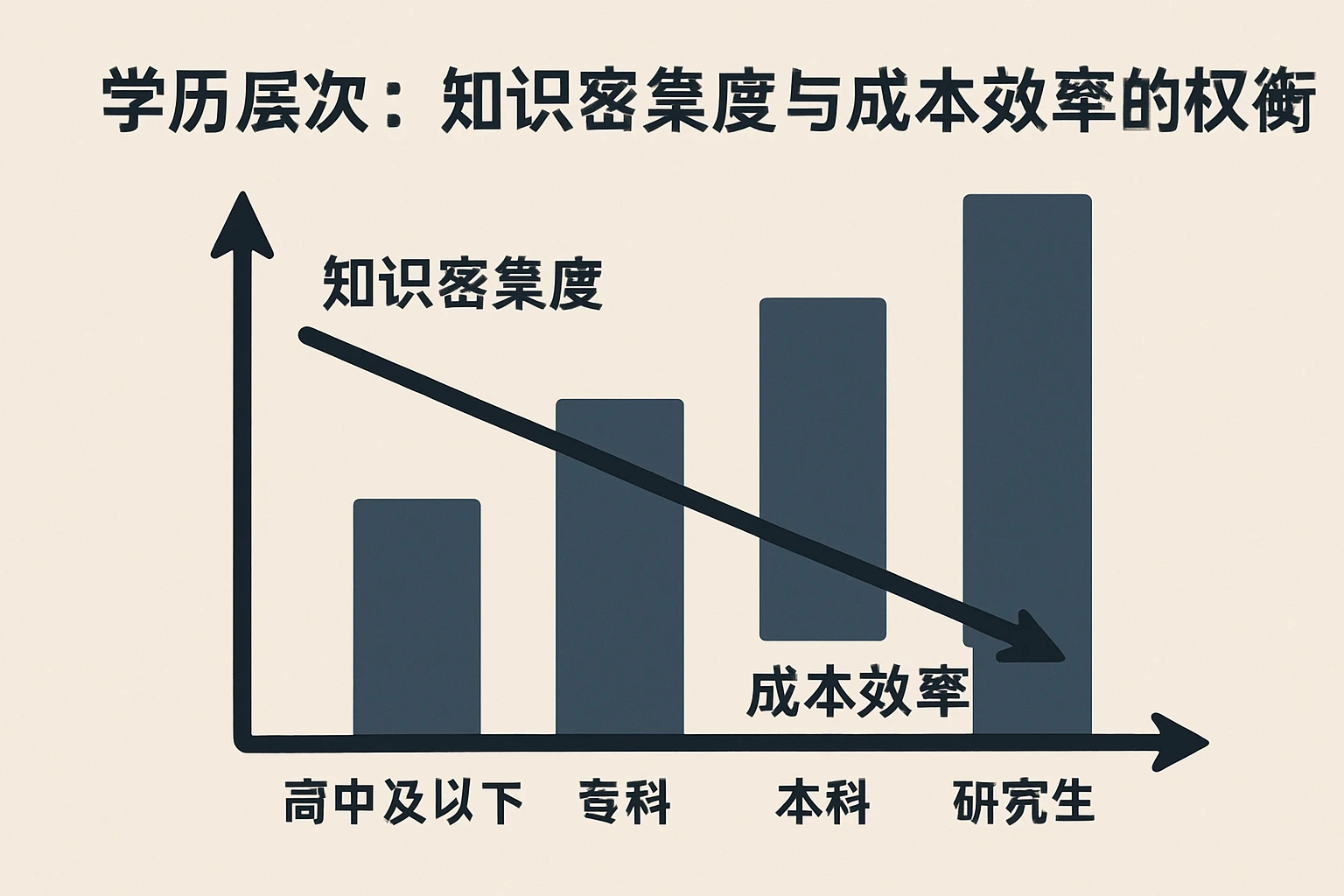 2. 学历层次：知识密集度与成本效率的权衡