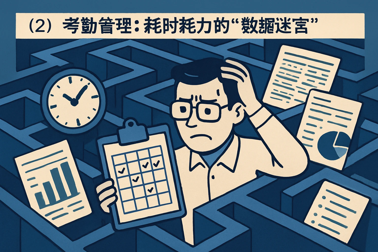 （2）考勤管理：耗时耗力的“数据迷宫”