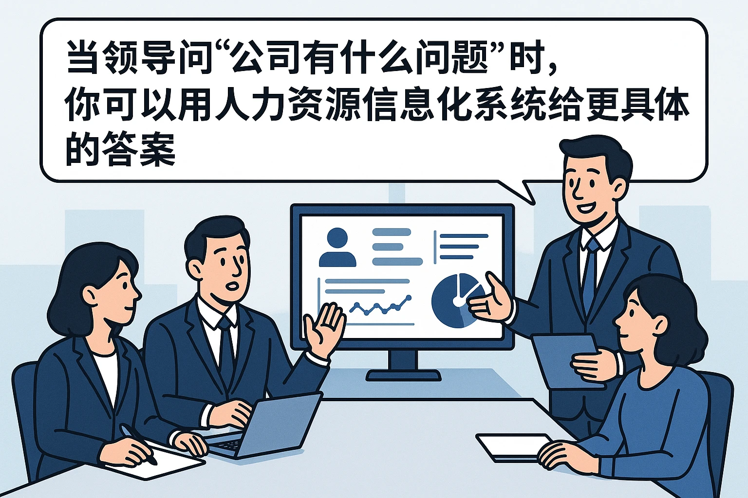 当领导问“公司有什么问题”时,你可以用人力资源信息化系统给出更具体的答案