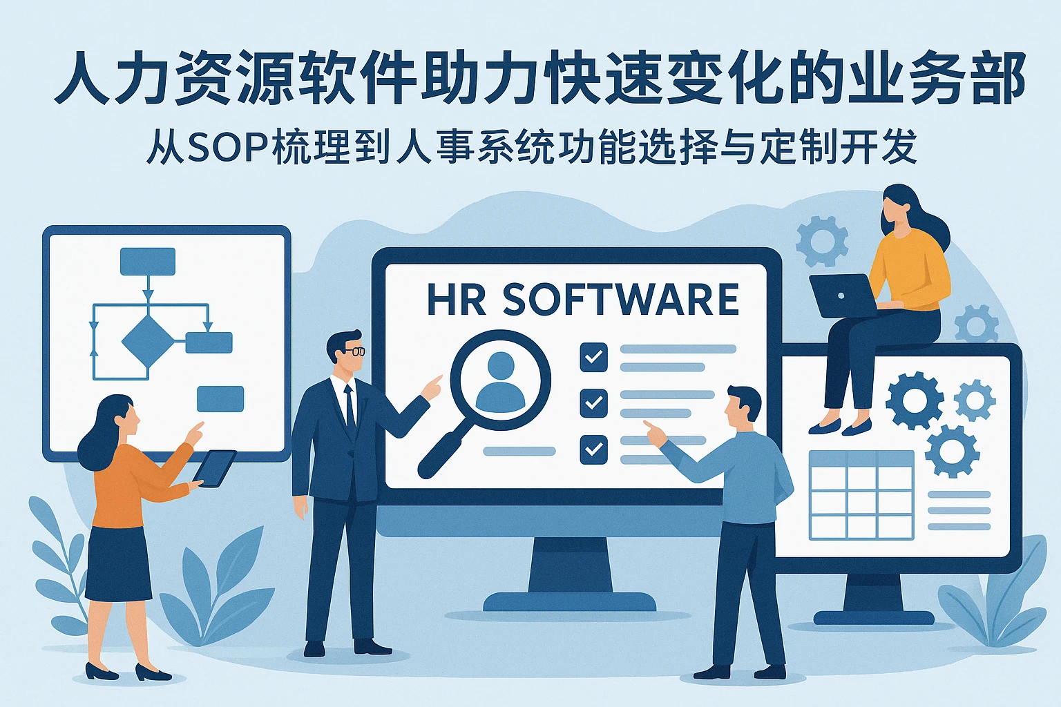 人力资源软件助力快速变化的业务部门：从SOP梳理到人事系统功能选择与定制开发