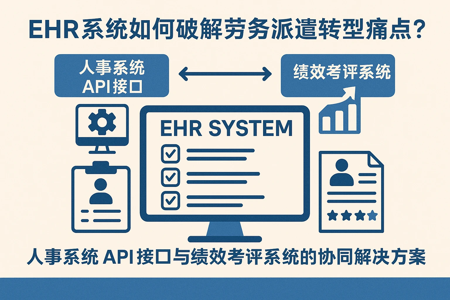 EHR系统如何破解劳务派遣转型痛点？人事系统API接口与绩效考评系统的协同解决方案