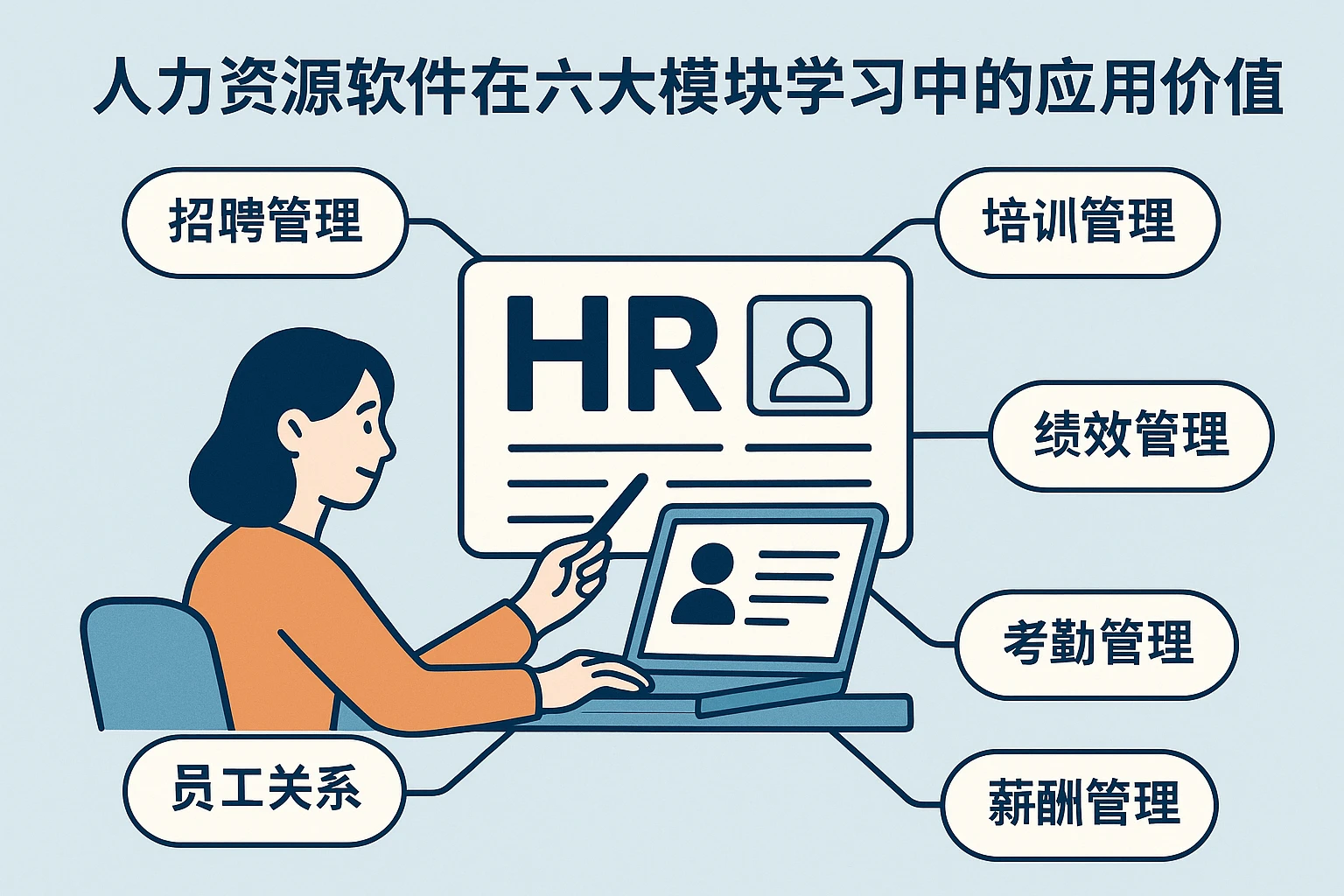 人力资源软件在六大模块学习中的应用价值