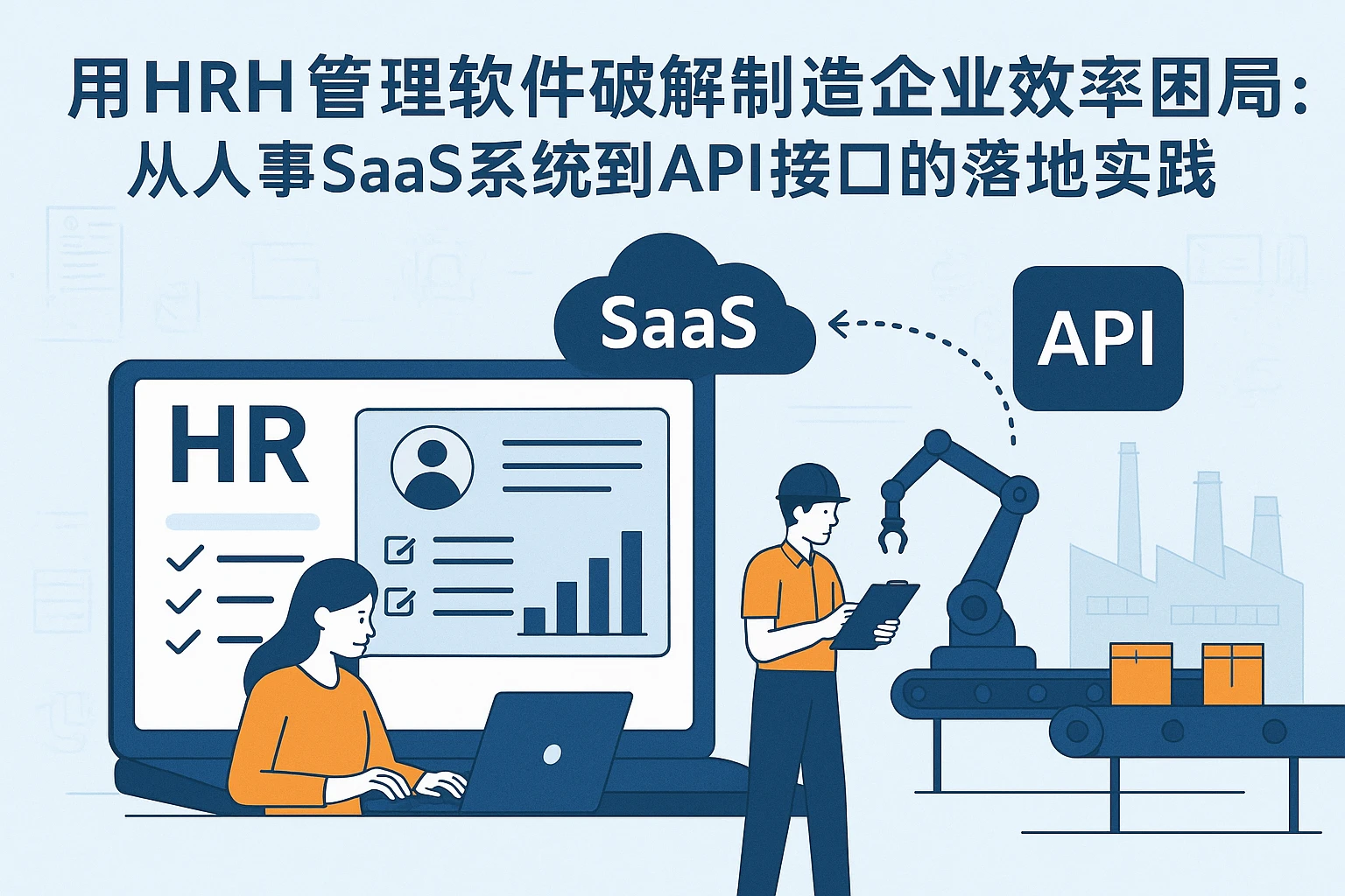 用HR管理软件破解制造企业效率困局：从人事SaaS系统到API接口的落地实践