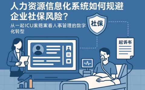 人力资源信息化系统如何规避企业社保风险？从一起ICU索赔案看人事管理的数字化转型