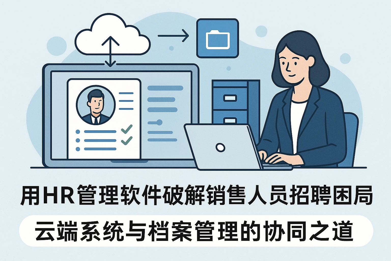 用HR管理软件破解销售人员招聘困局：云端系统与档案管理的协同之道