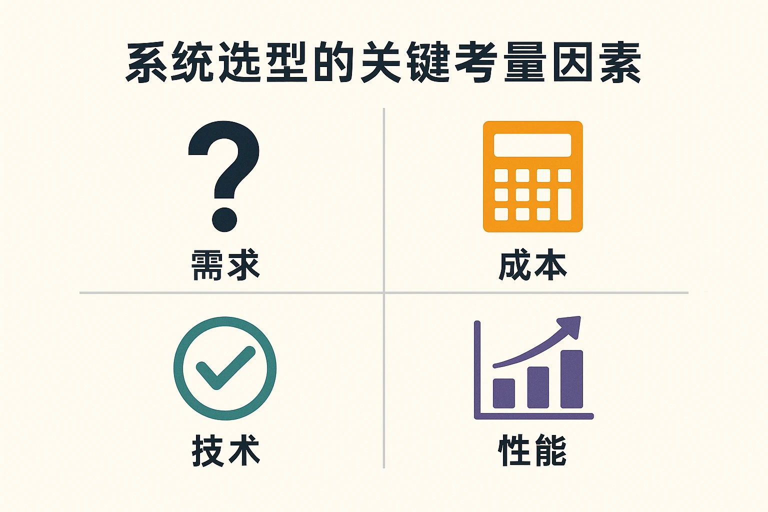 系统选型的关键考量因素