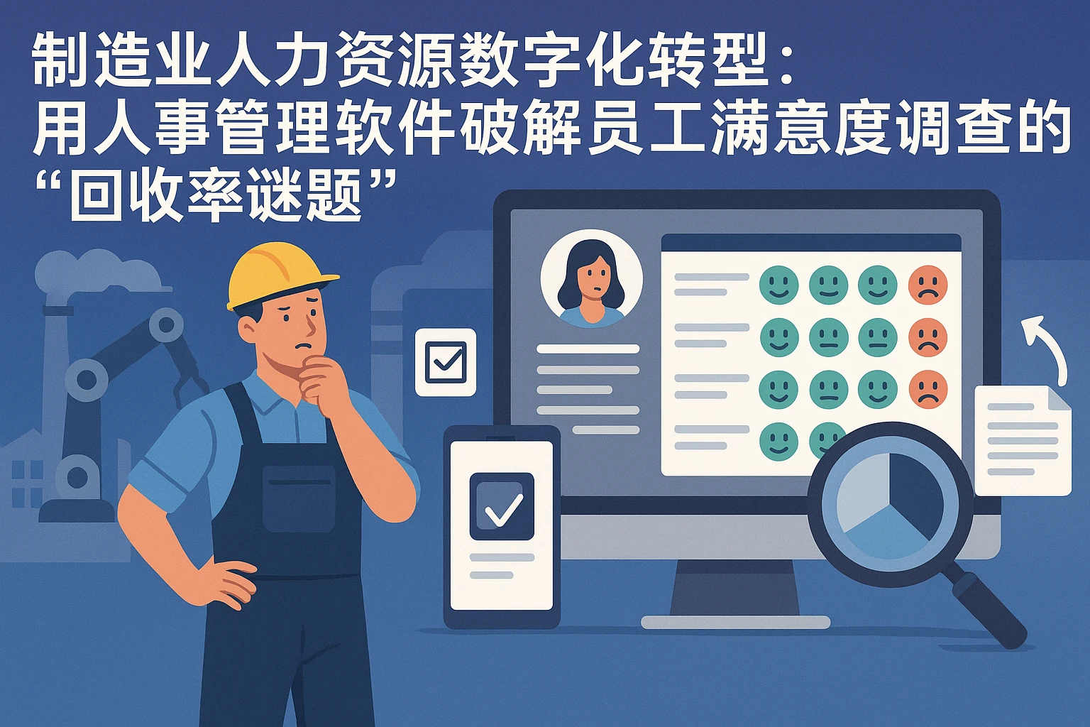 制造业人力资源数字化转型：用人事管理软件破解员工满意度调查的“回收率谜题”