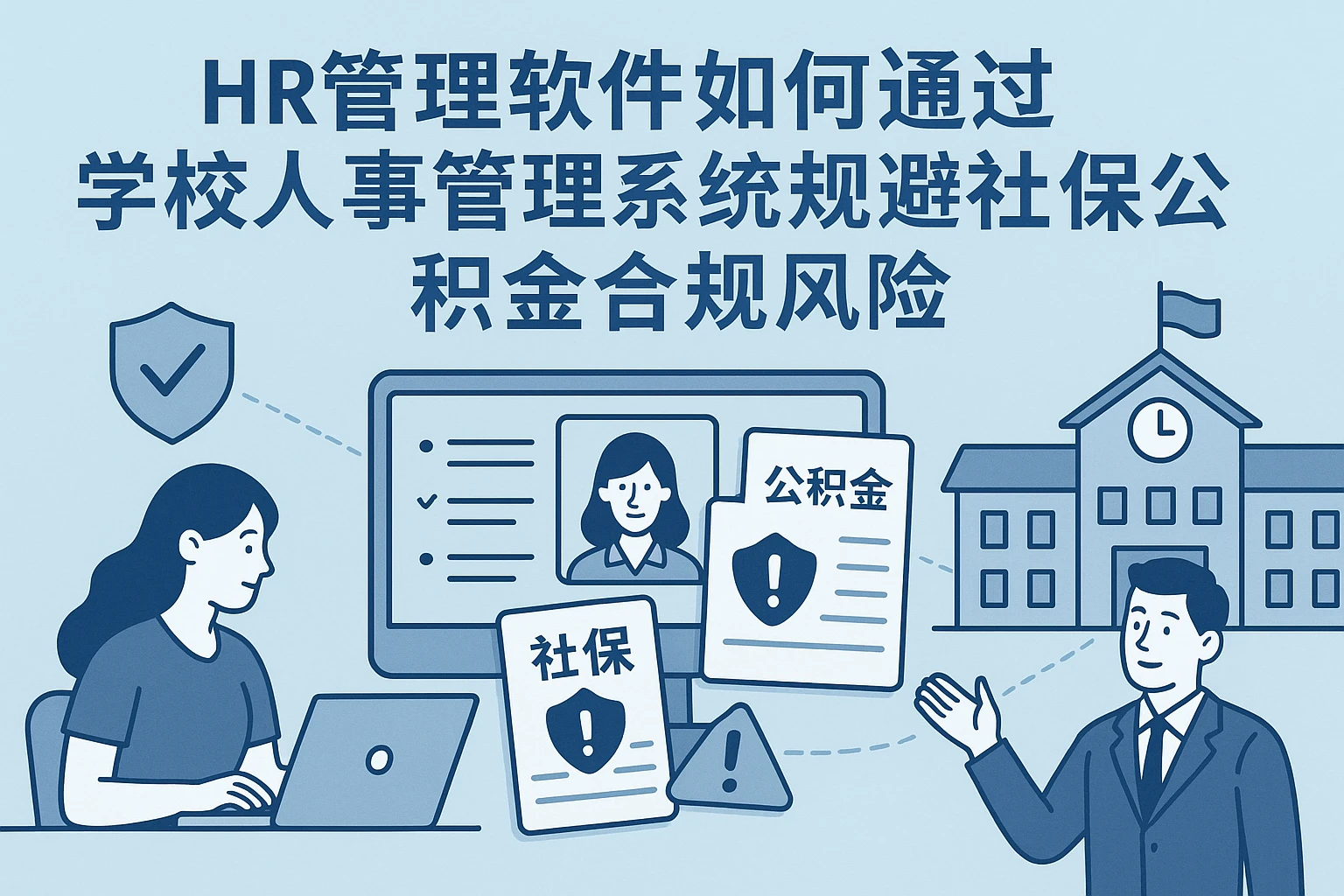 HR管理软件如何通过学校人事管理系统规避社保公积金合规风险