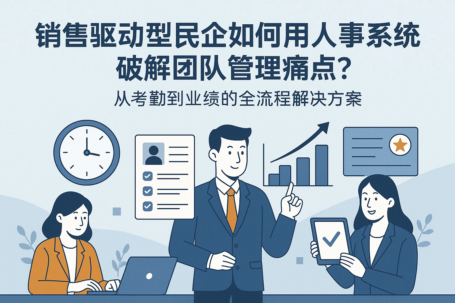 销售驱动型民企如何用人事系统破解团队管理痛点?从考勤到业绩的全流程解决方案