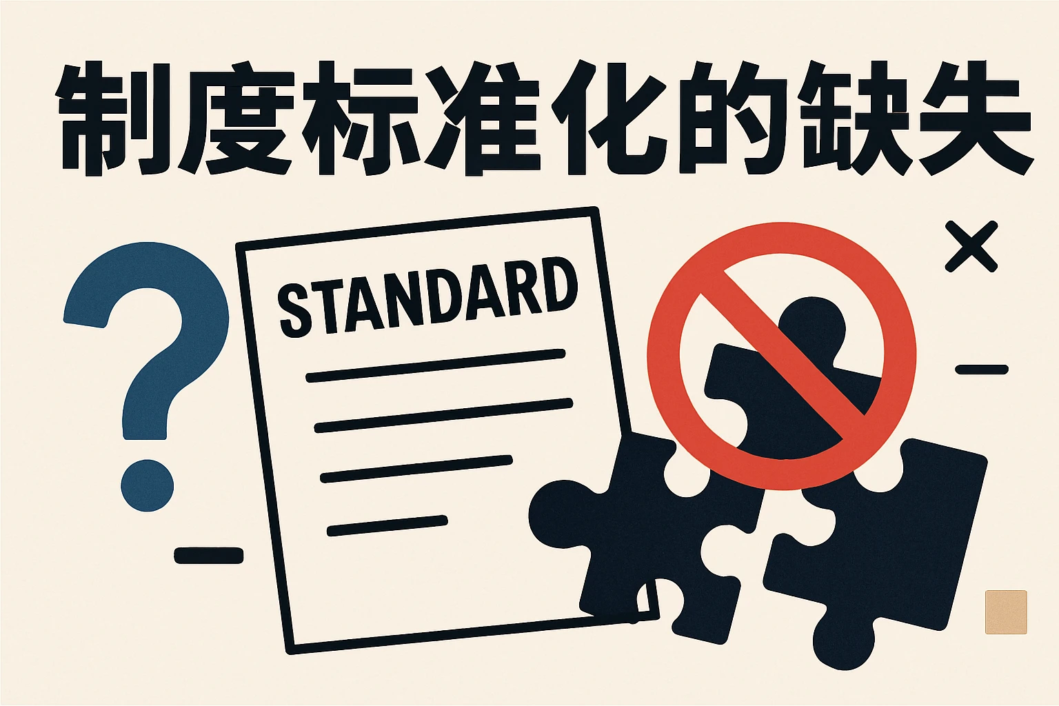 制度标准化的缺失
