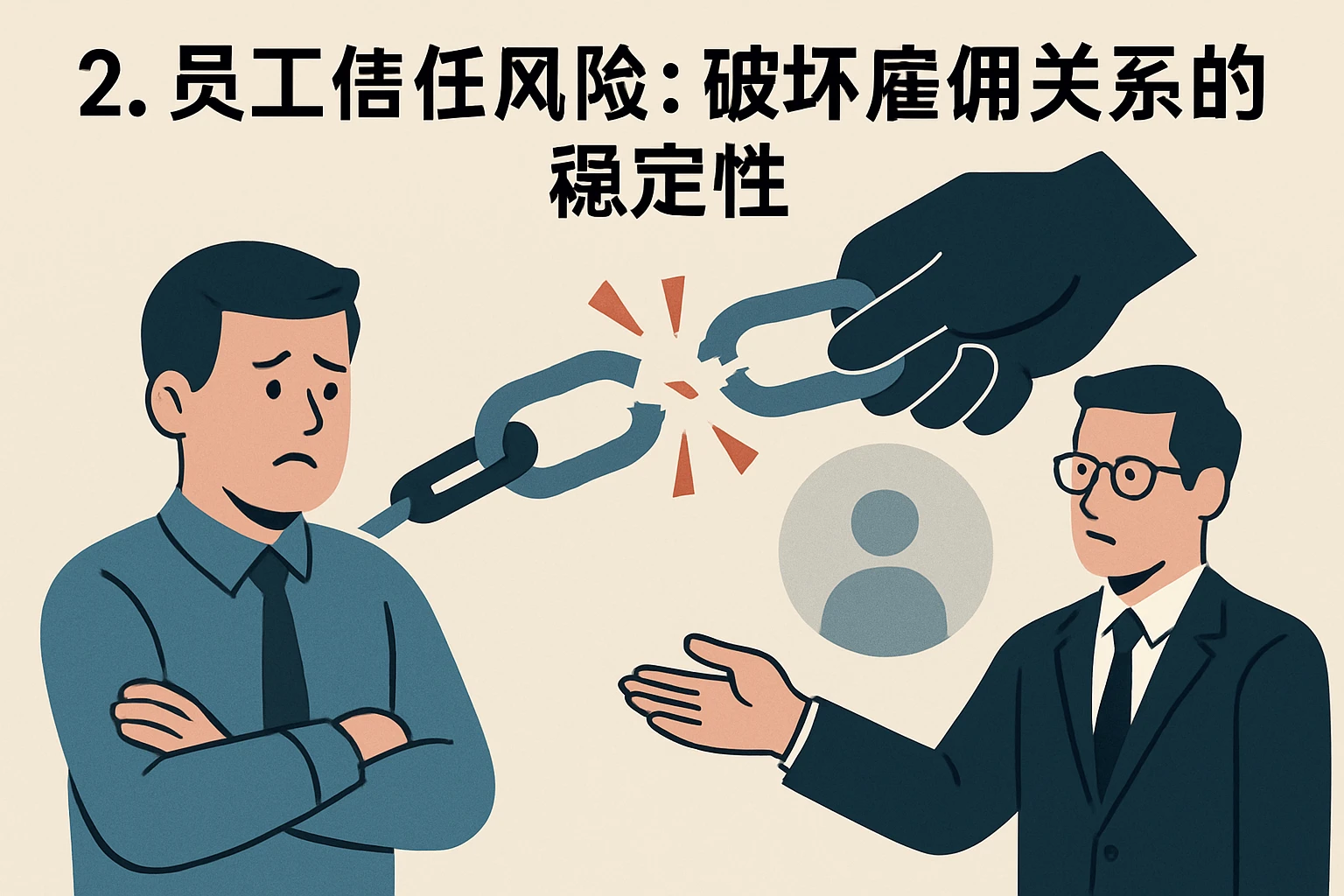 2. 员工信任风险:破坏雇佣关系的稳定性