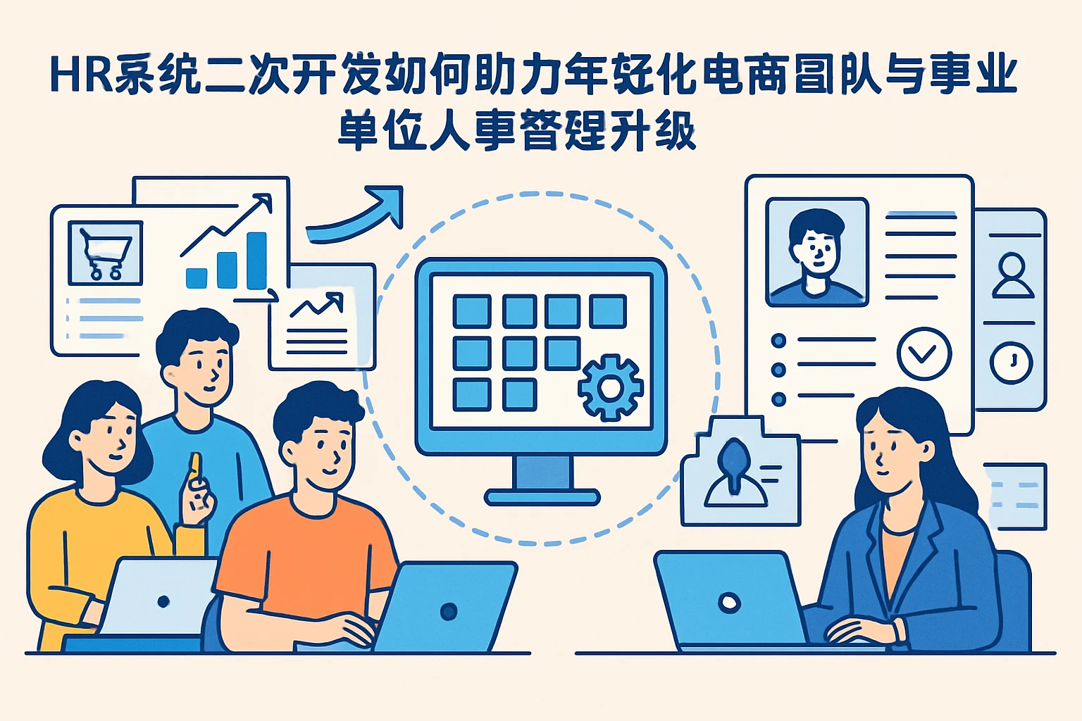 HR系统二次开发如何助力年轻化电商团队与事业单位人事管理升级