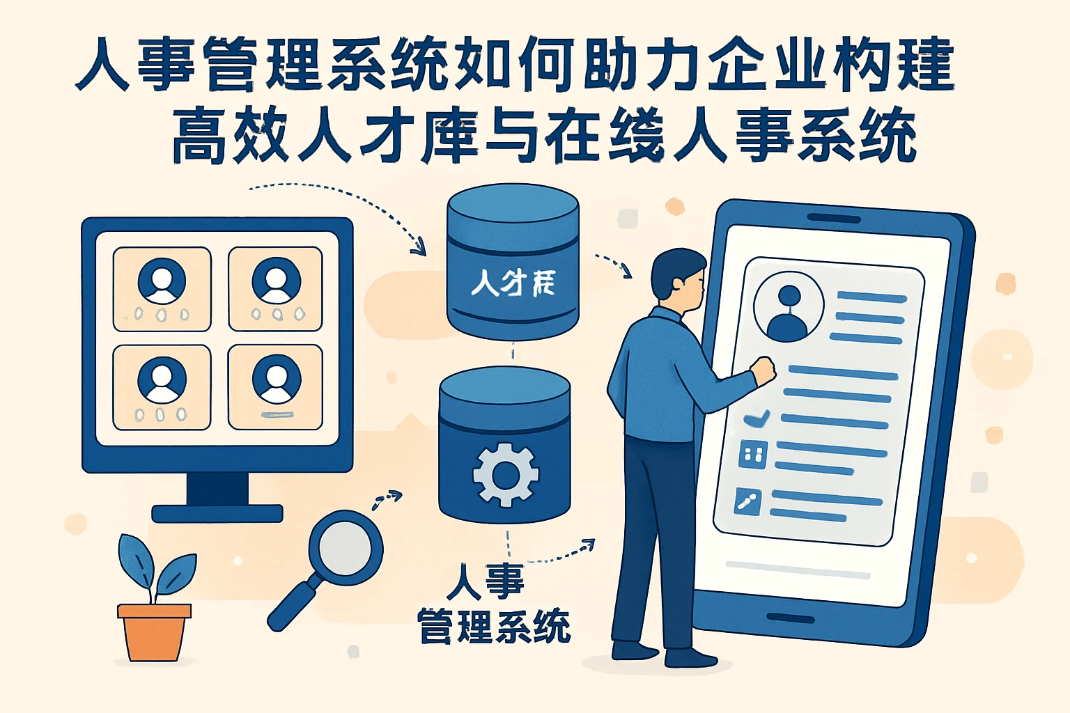 人事管理系统如何助力企业构建高效人才库与在线人事系统