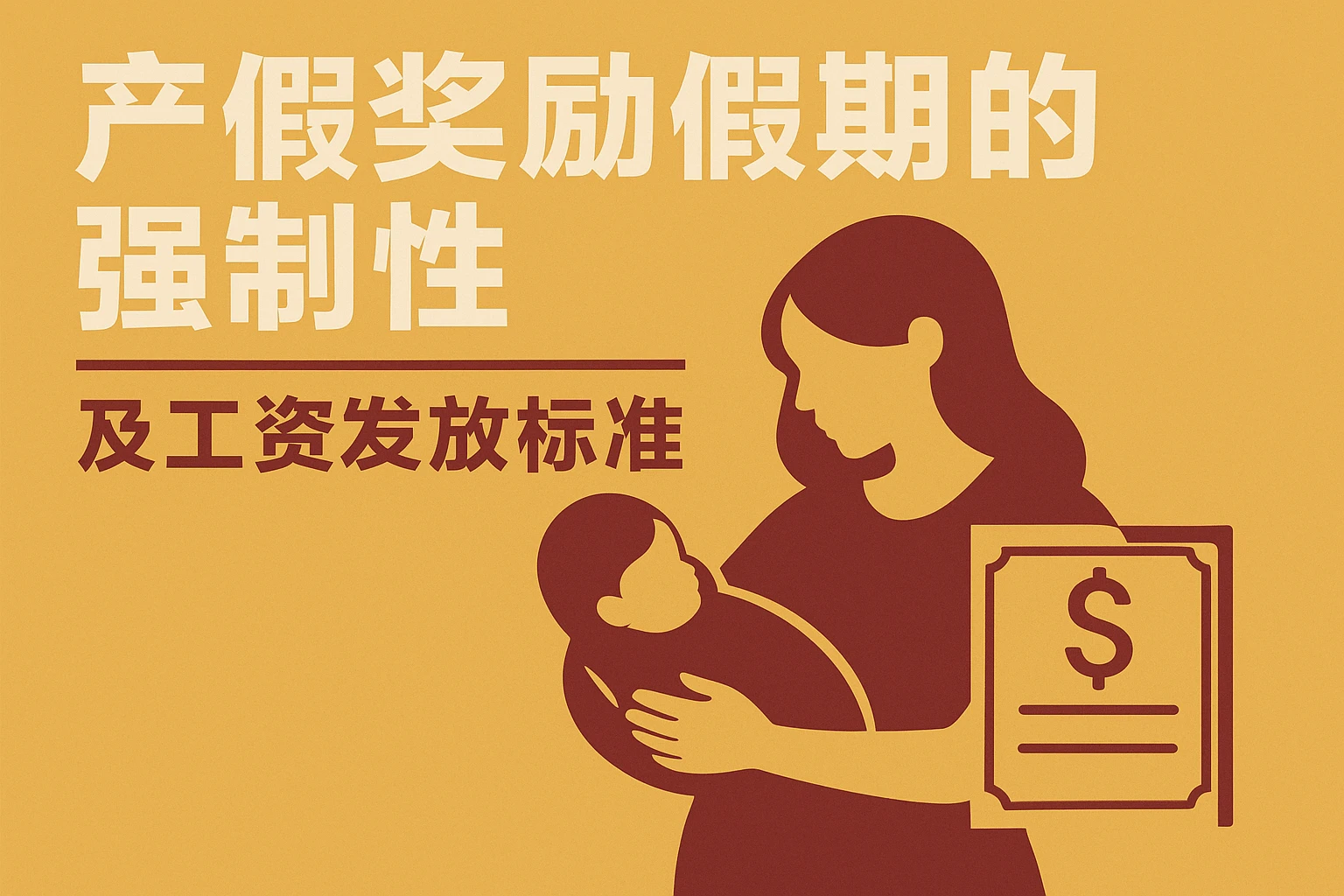产假奖励假期的强制性及工资发放标准