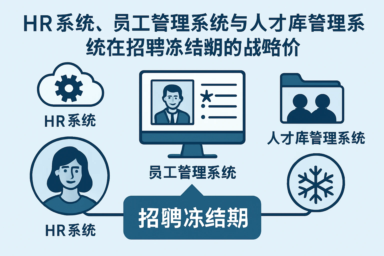 HR系统、员工管理系统与人才库管理系统在招聘冻结期的战略价值
