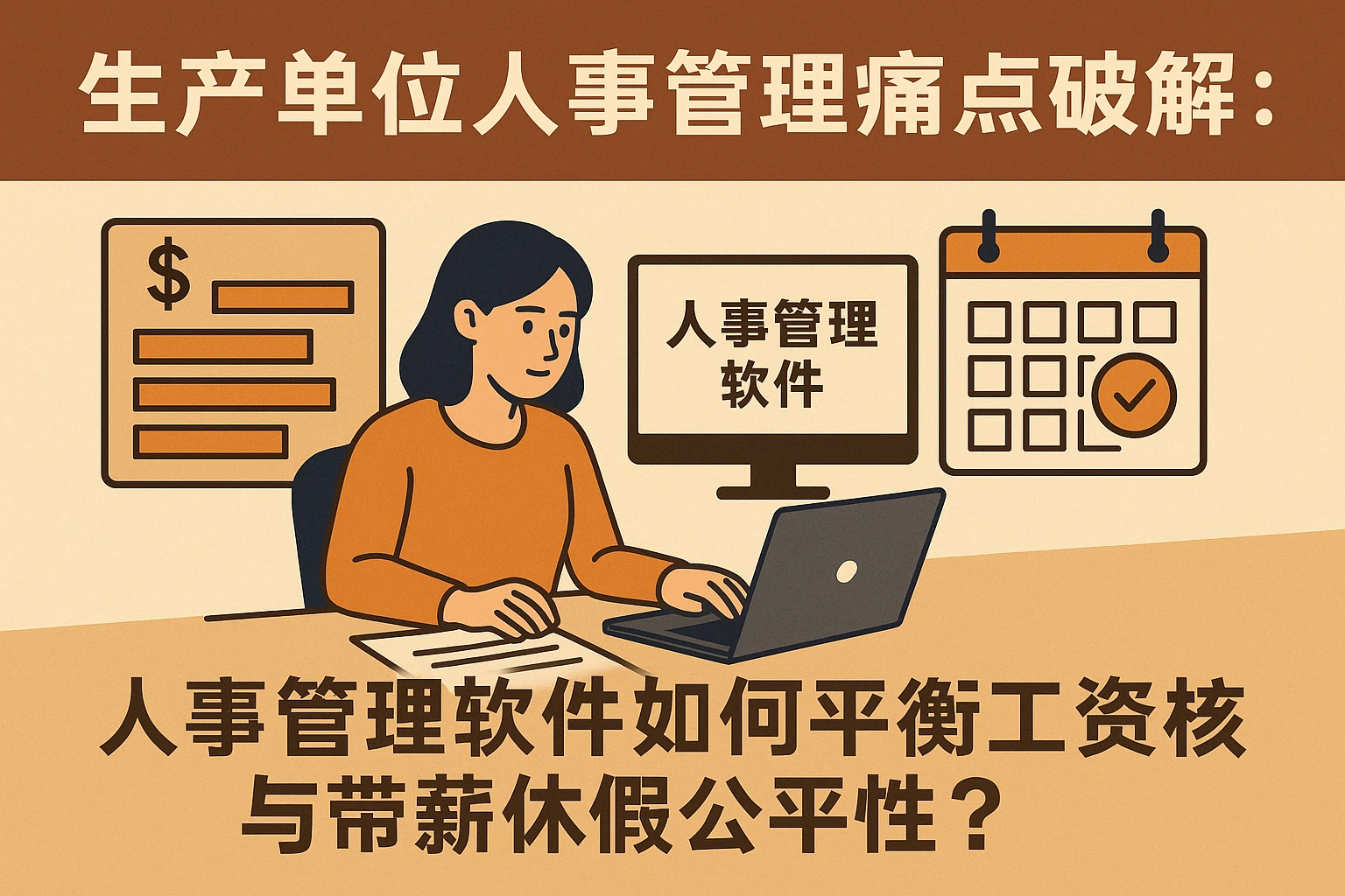 生产单位人事管理痛点破解：人事管理软件如何平衡工资核算与带薪休假公平性？