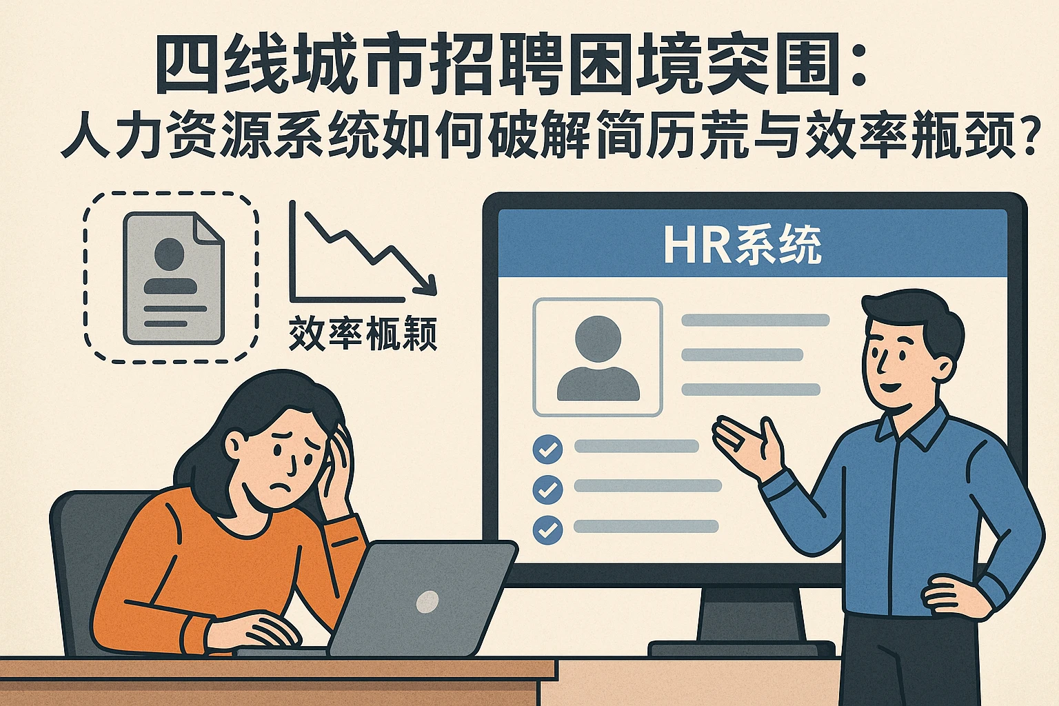 四线城市招聘困境突围:人力资源系统如何破解简历荒与效率瓶颈?