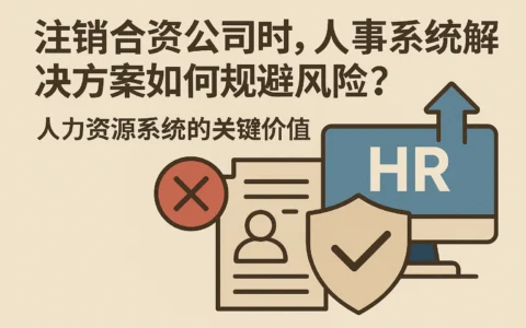 注销合资公司时，人事系统解决方案如何规避风险？人力资源系统的关键价值